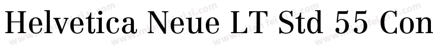 Helvetica Neue LT Std 55 Cond字体转换